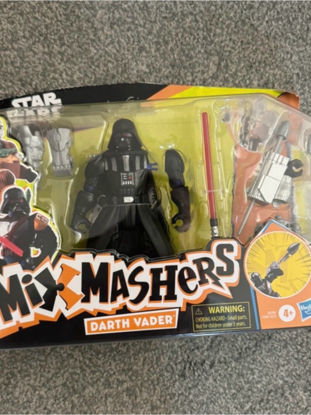 Hasbro Mix Mashers Darth Vader Action Figure - Black with Red Lightsaber